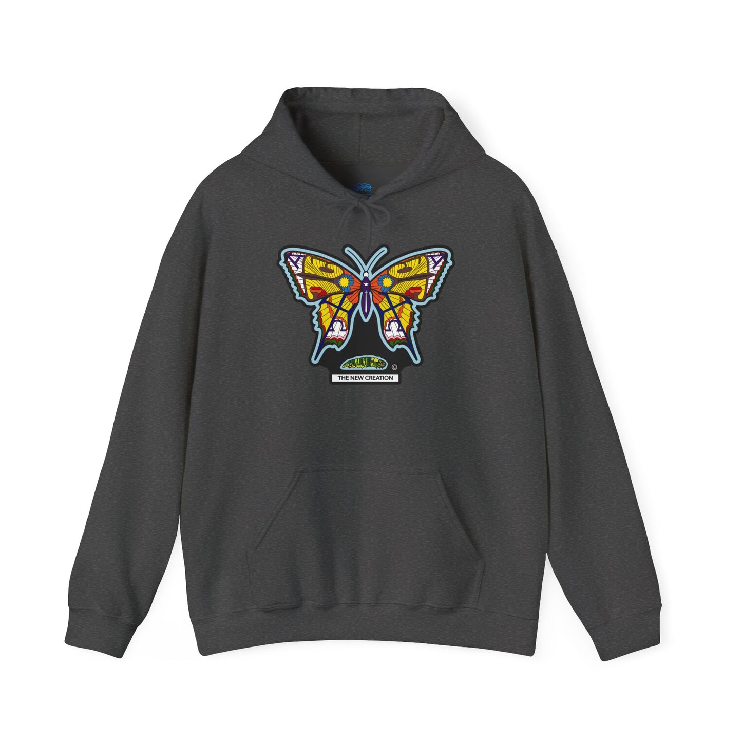 Colorful Butterfly Hoodie – Unisex Pullover with Vibrant Symbolic Art