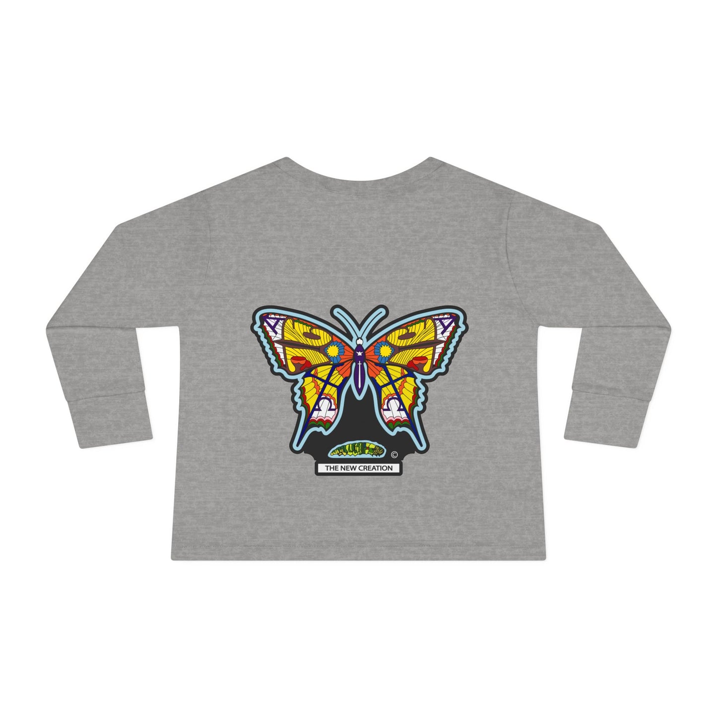 Butterfly Toddler Long Sleeve Tee – Soft Cotton Shirt with Symbolic Graphic for Everyday Play