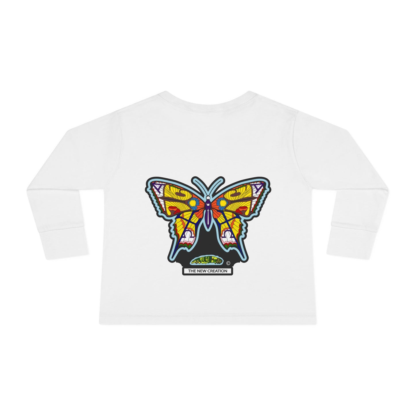 Butterfly Toddler Long Sleeve Tee – Soft Cotton Shirt with Symbolic Graphic for Everyday Play