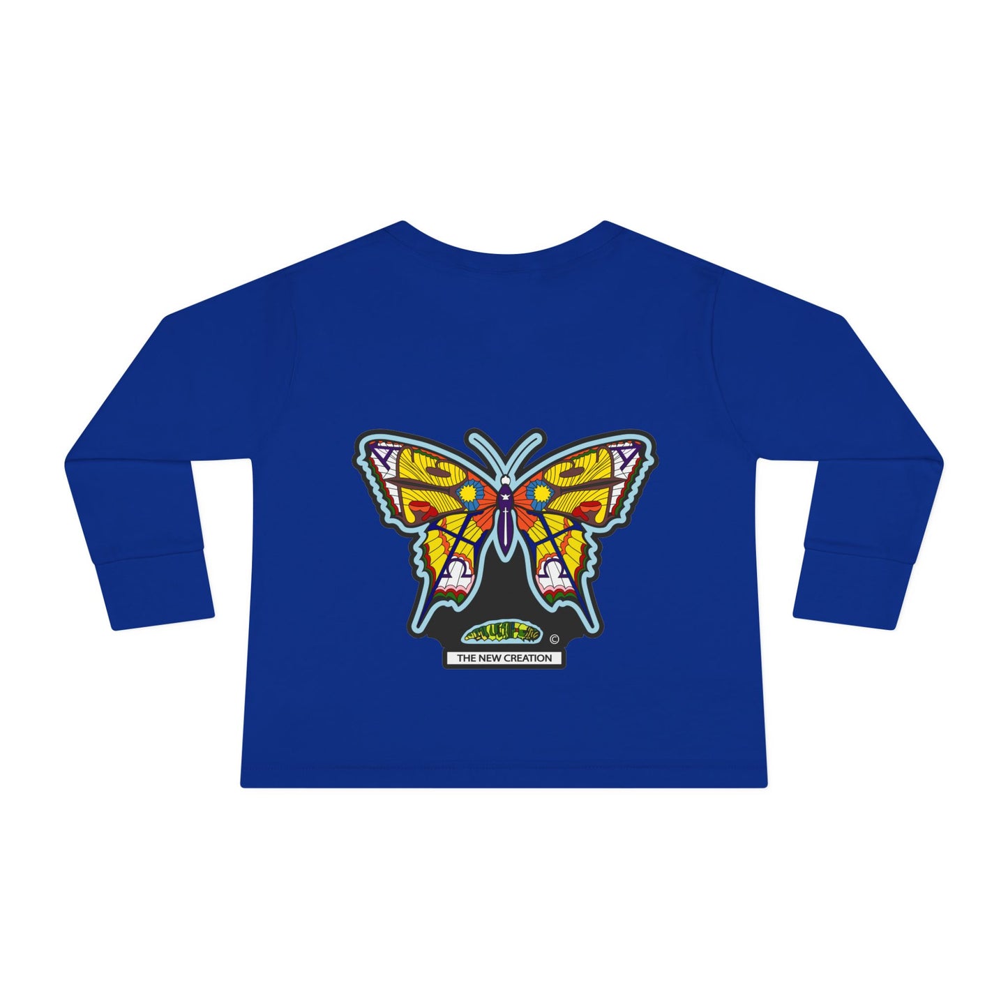 Butterfly Toddler Long Sleeve Tee – Soft Cotton Shirt with Symbolic Graphic for Everyday Play