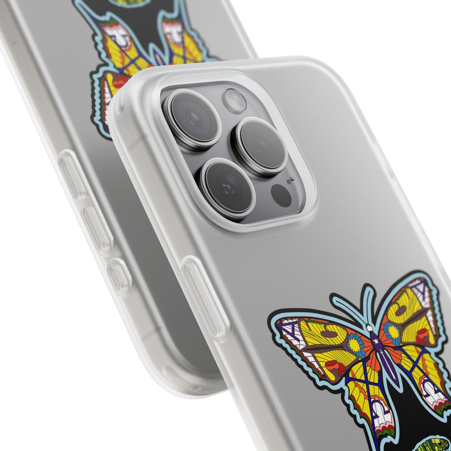 Colorful Butterfly Flexi Case – Soft Artistic Phone Cover, Eco-Friendly, Slim Shock-Absorbing Design
