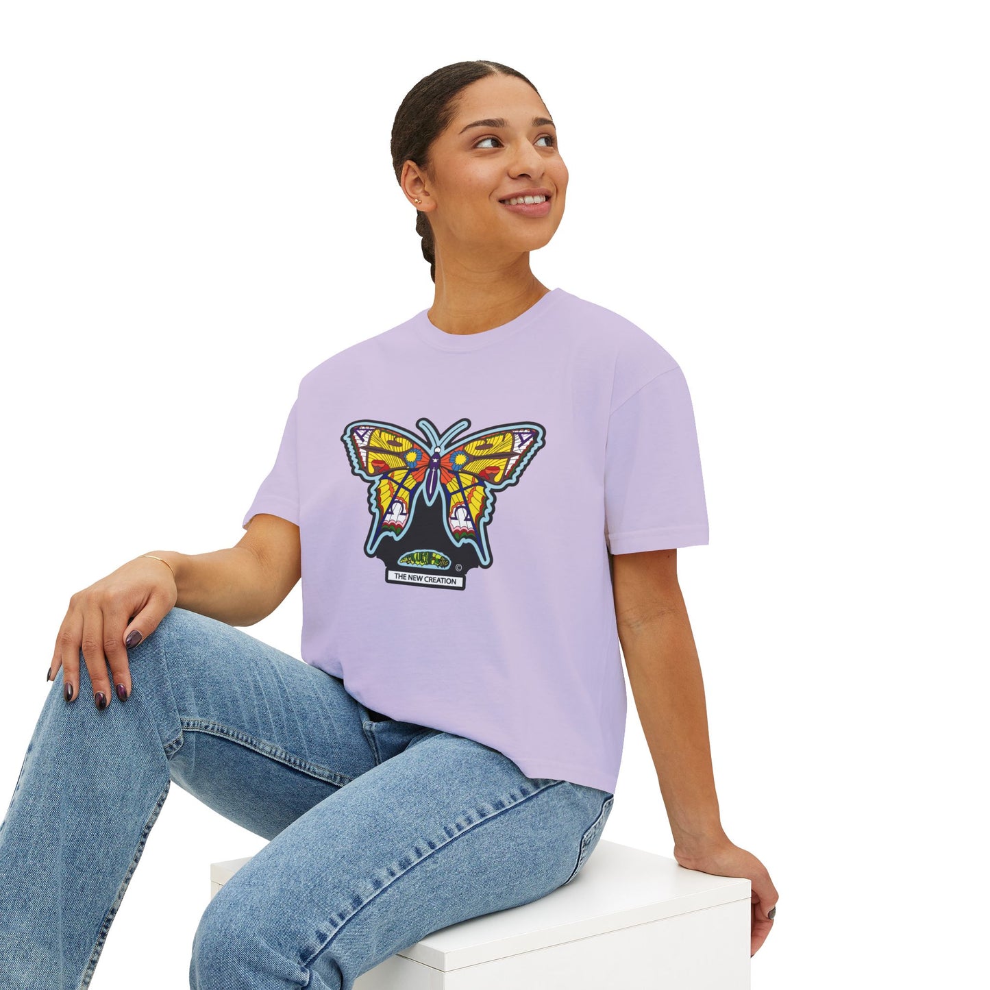 Bohemian Butterfly Women's Boxy Tee