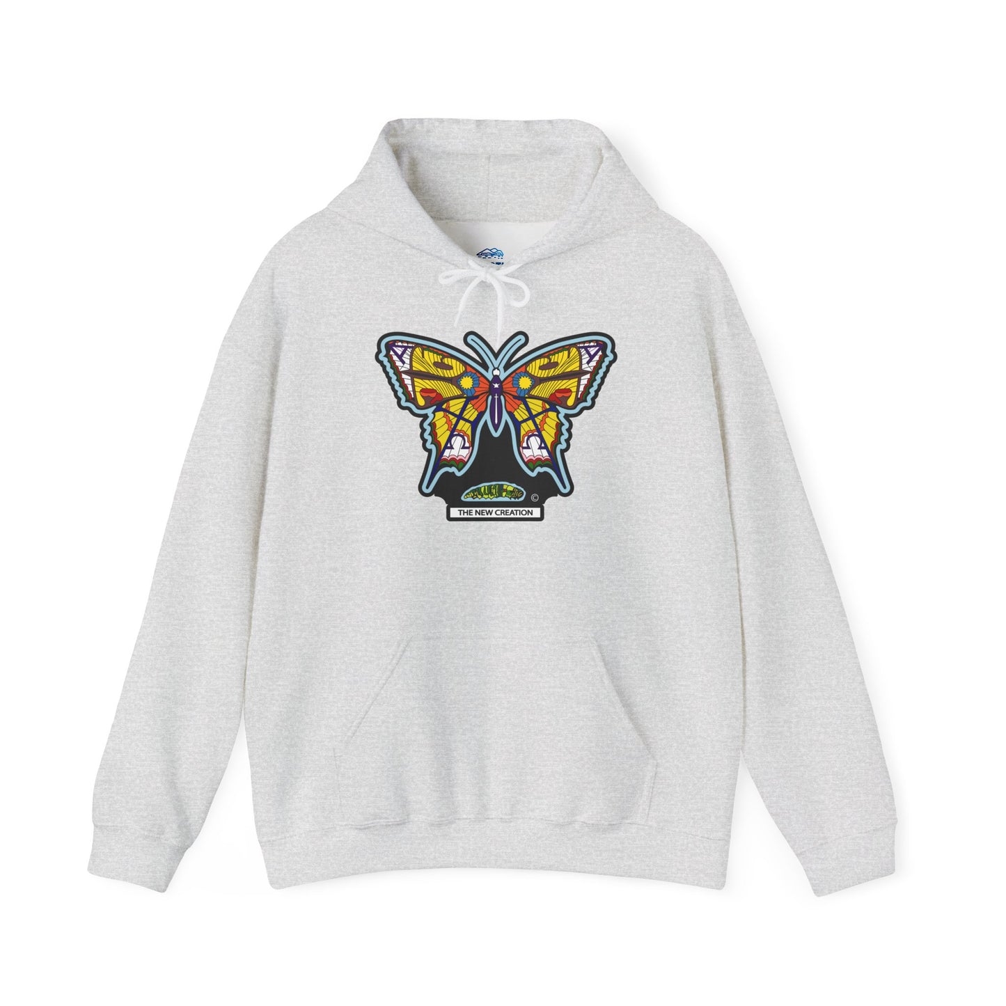 Colorful Butterfly Hoodie – Unisex Pullover with Vibrant Symbolic Art