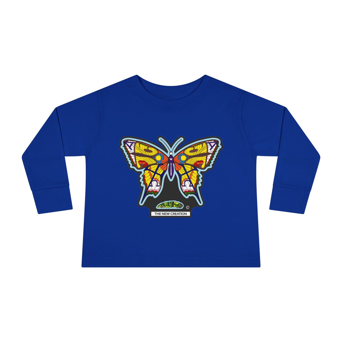 Butterfly Toddler Long Sleeve Tee – Soft Cotton Shirt with Symbolic Graphic for Everyday Play