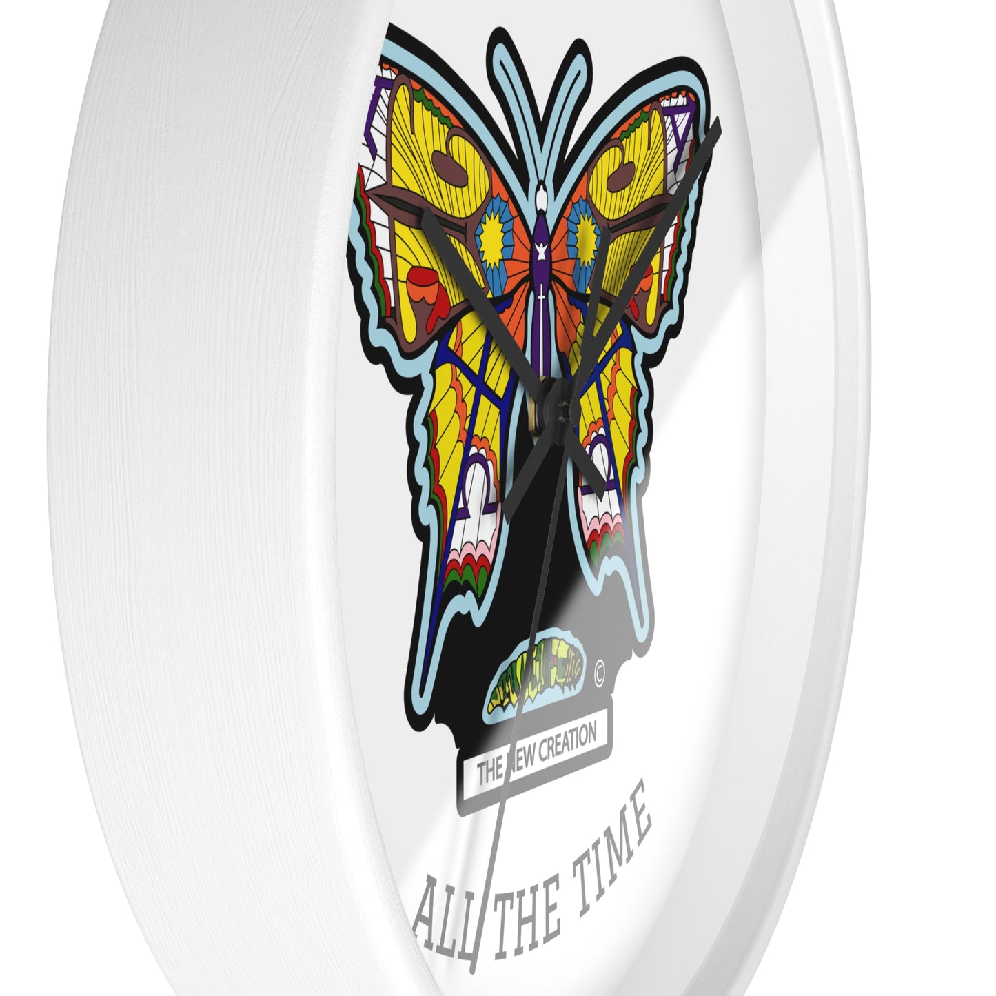 Butterfly Wall Clock – Colorful Symbolic Design with Silent Quartz Movement