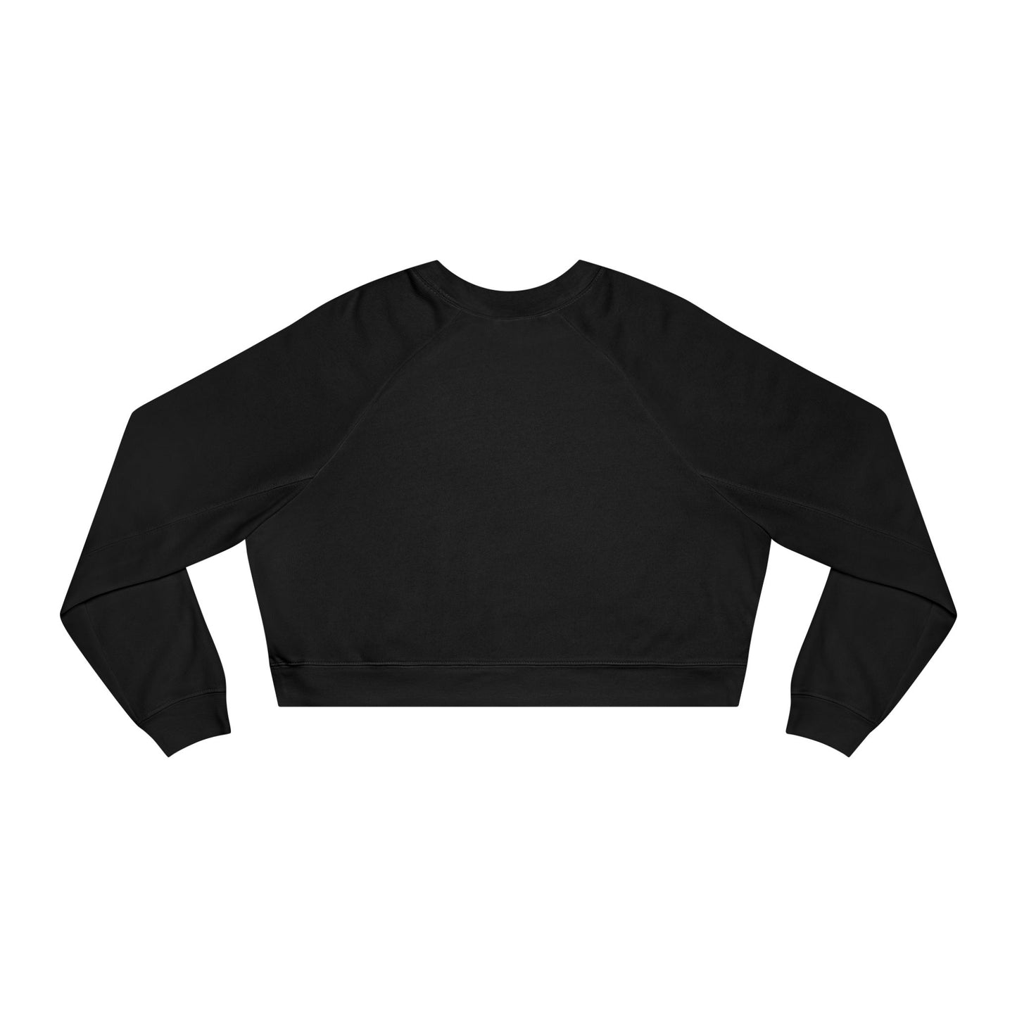 Butterfly Art Cropped Pullover – Women’s Soft Fleece Crop Sweatshirt with Empowering Design