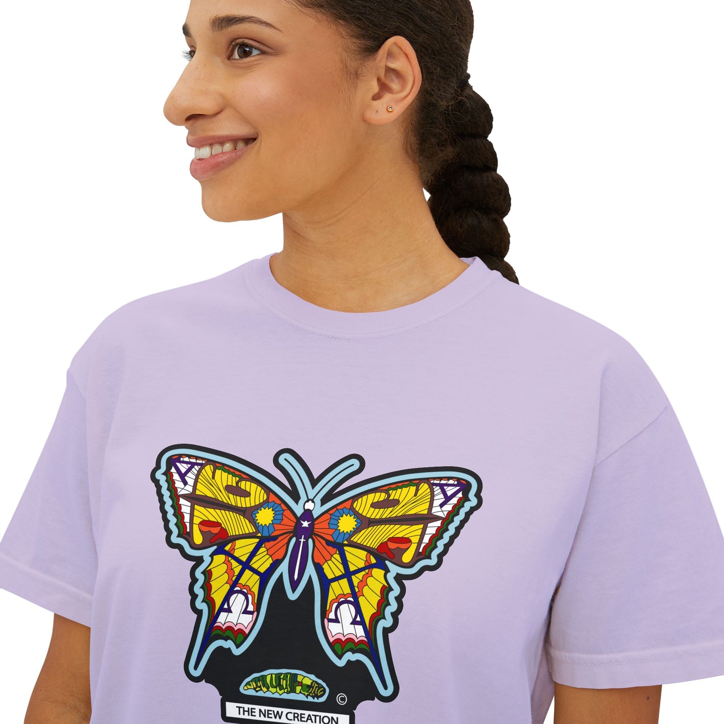 Bohemian Butterfly Women's Boxy Tee