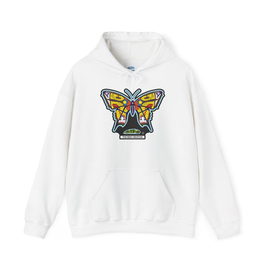 Colorful Butterfly Hoodie – Unisex Pullover with Vibrant Symbolic Art