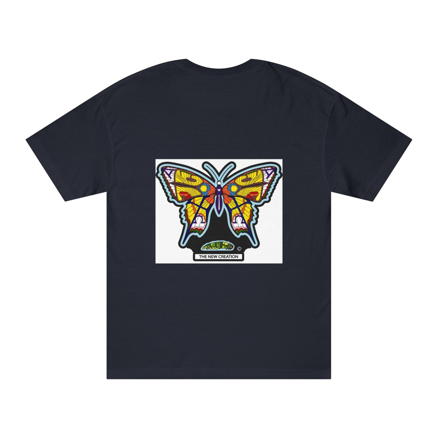 Vibrant Butterfly Graphic Tee, Unisex Classic T-Shirt for Nature Lovers, Butterfly Art, Summer Outfit, Eco-Friendly Gift