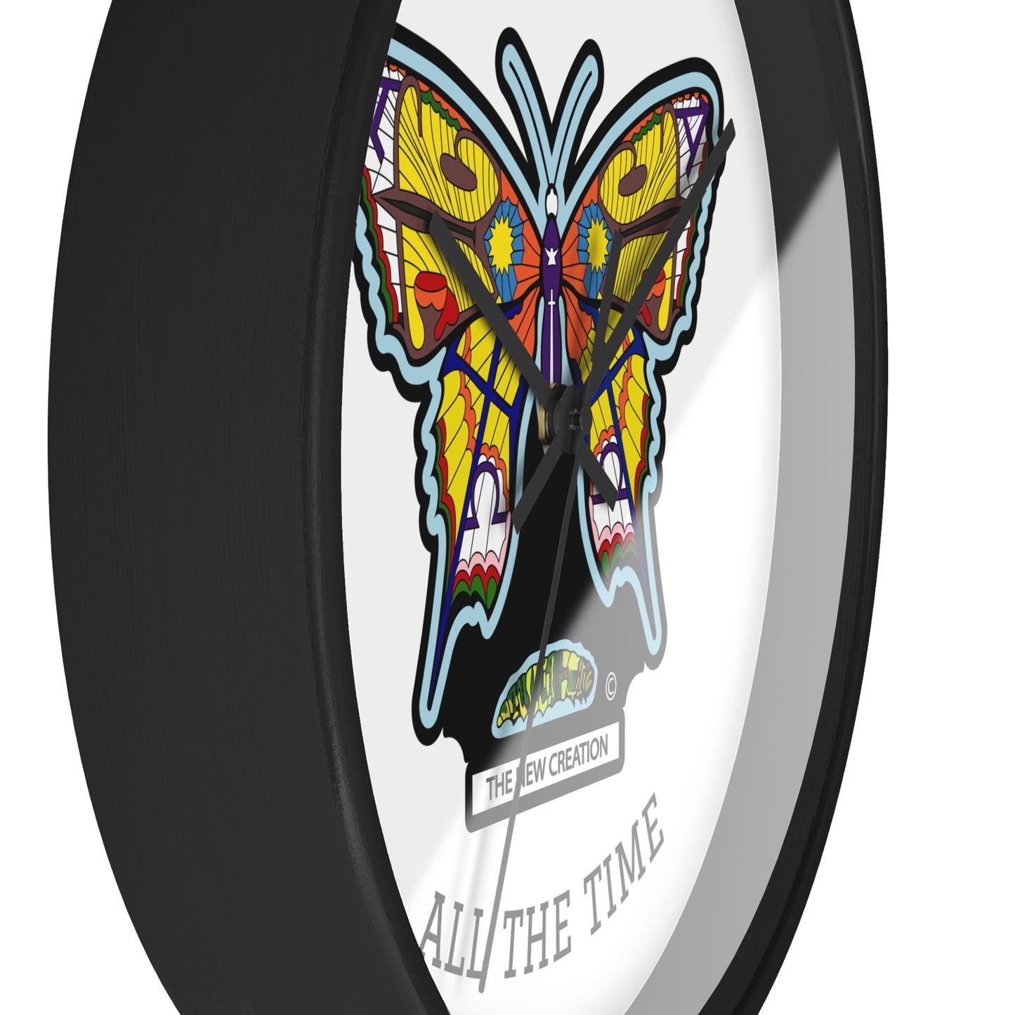 Butterfly Wall Clock – Colorful Symbolic Design with Silent Quartz Movement