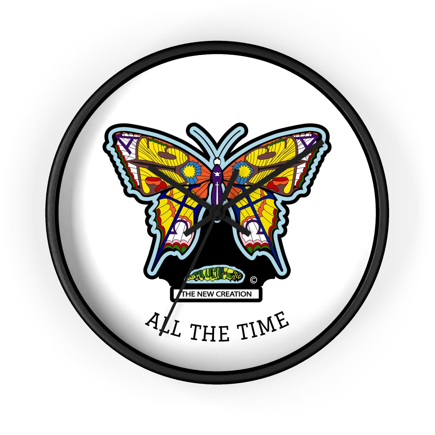 Butterfly Wall Clock – Colorful Symbolic Design with Silent Quartz Movement