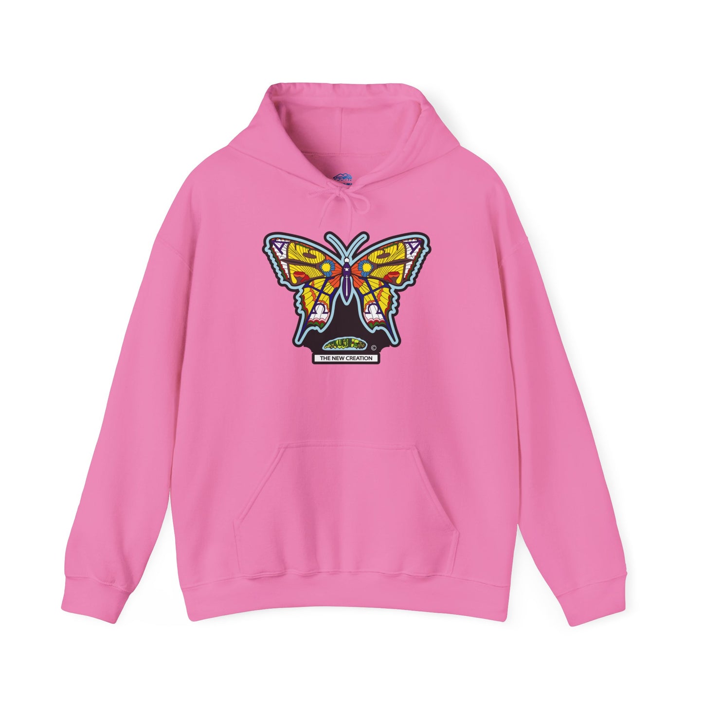 Colorful Butterfly Hoodie – Unisex Pullover with Vibrant Symbolic Art