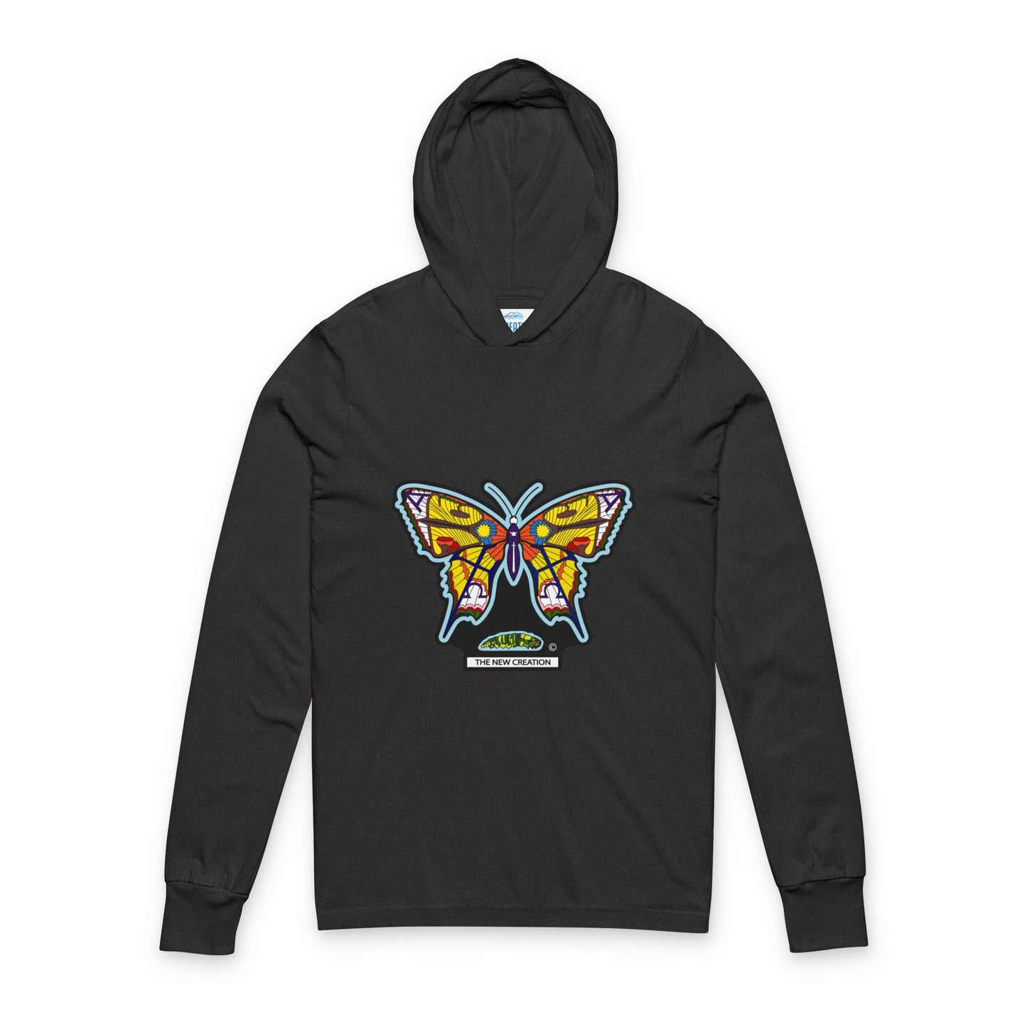 Butterfly Graphic Unisex Hoodie - Stylish Long Sleeve Tee for Nature Lovers, Outdoor Activities, Gifts for Her, Casual Wear
