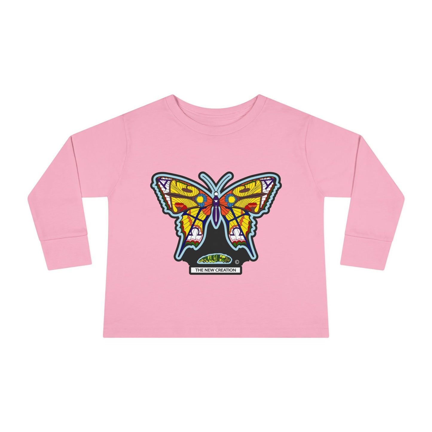 Butterfly Toddler Long Sleeve Tee – Soft Cotton Shirt with Symbolic Graphic for Everyday Play