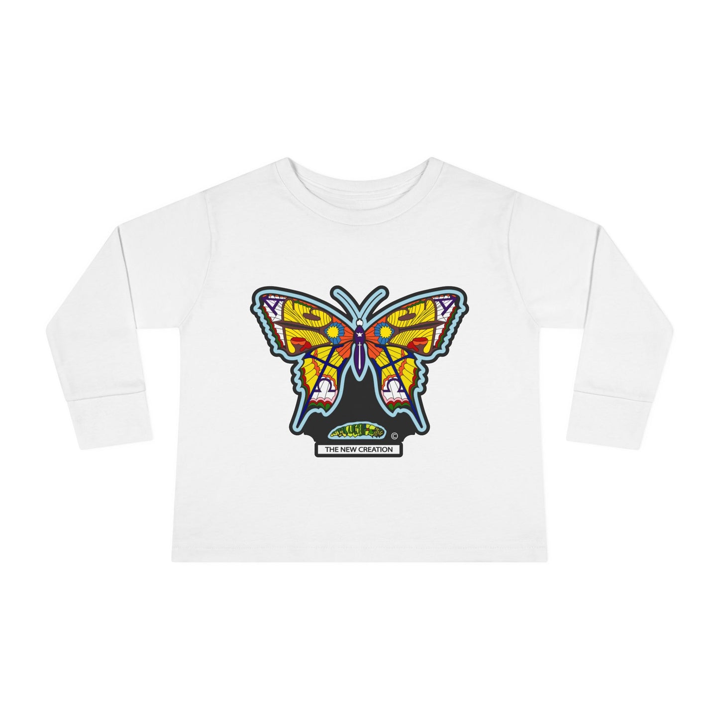 Butterfly Toddler Long Sleeve Tee – Soft Cotton Shirt with Symbolic Graphic for Everyday Play