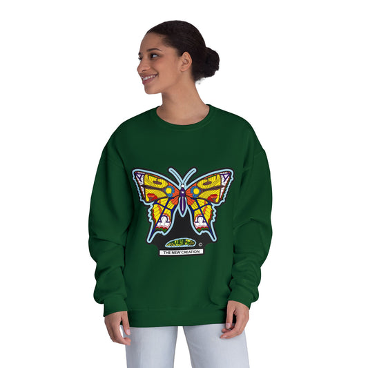 Butterfly Art Unisex Crewneck Sweatshirt, Cozy Butterflies Gift, Spring Apparel, Nature Lover Sweatshirt, Unique Graphic Sweatshirt