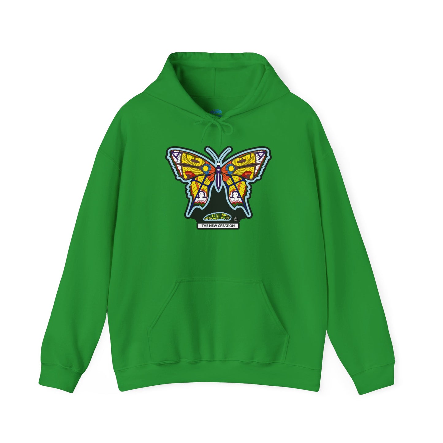 Colorful Butterfly Hoodie – Unisex Pullover with Vibrant Symbolic Art