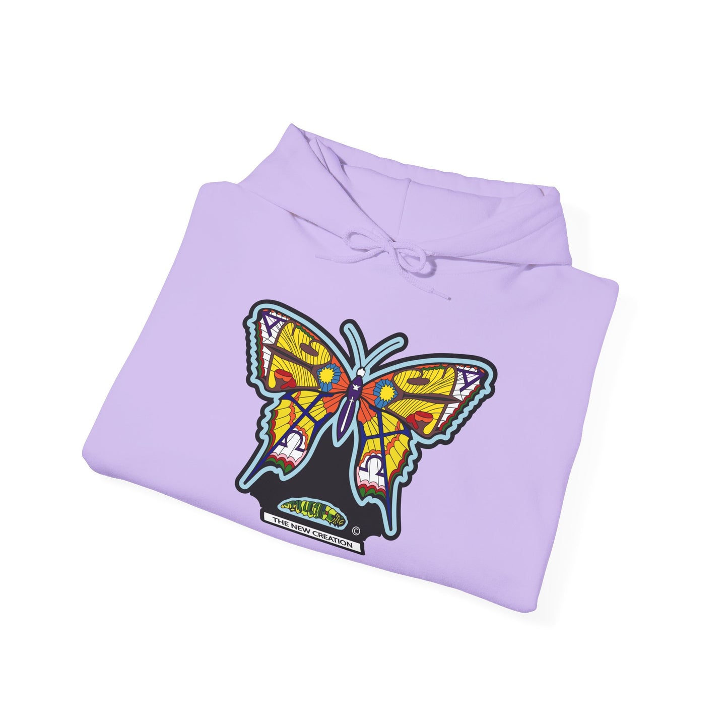 Colorful Butterfly Hoodie – Unisex Pullover with Vibrant Symbolic Art