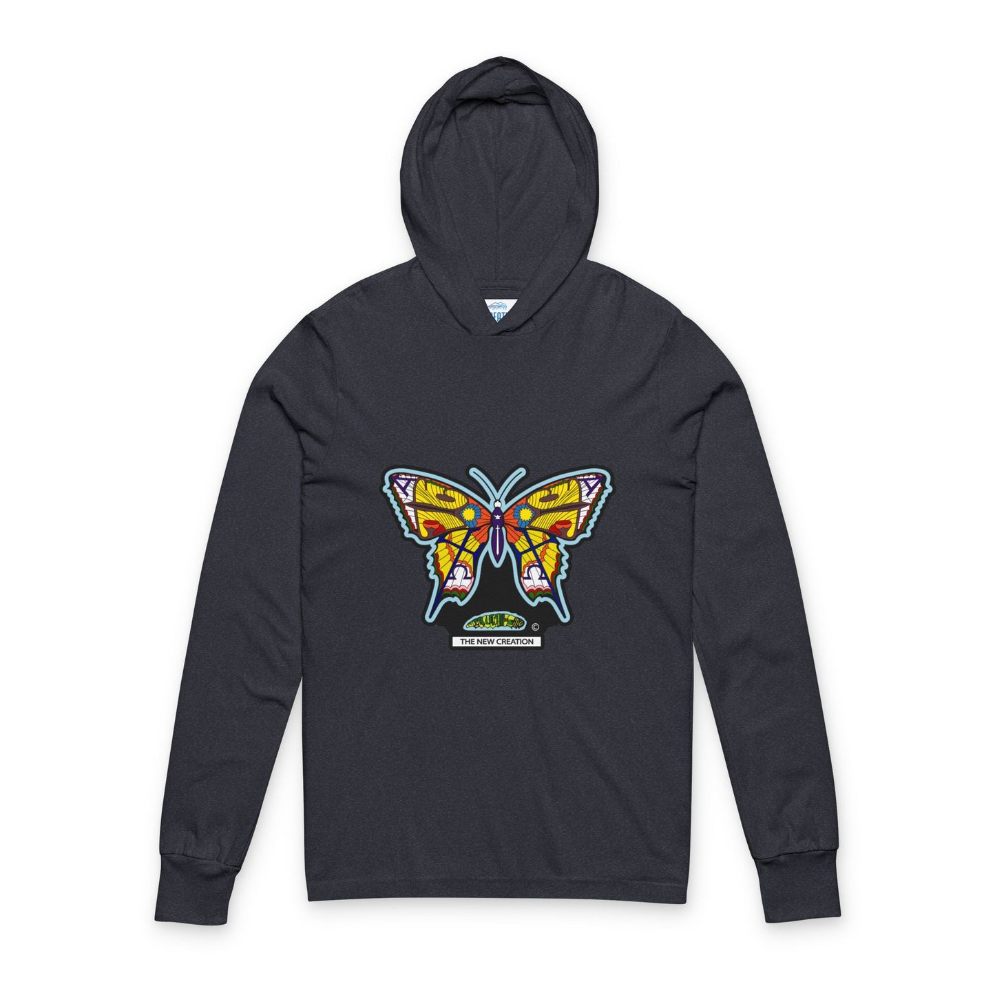 Butterfly Graphic Unisex Hoodie - Stylish Long Sleeve Tee for Nature Lovers, Outdoor Activities, Gifts for Her, Casual Wear
