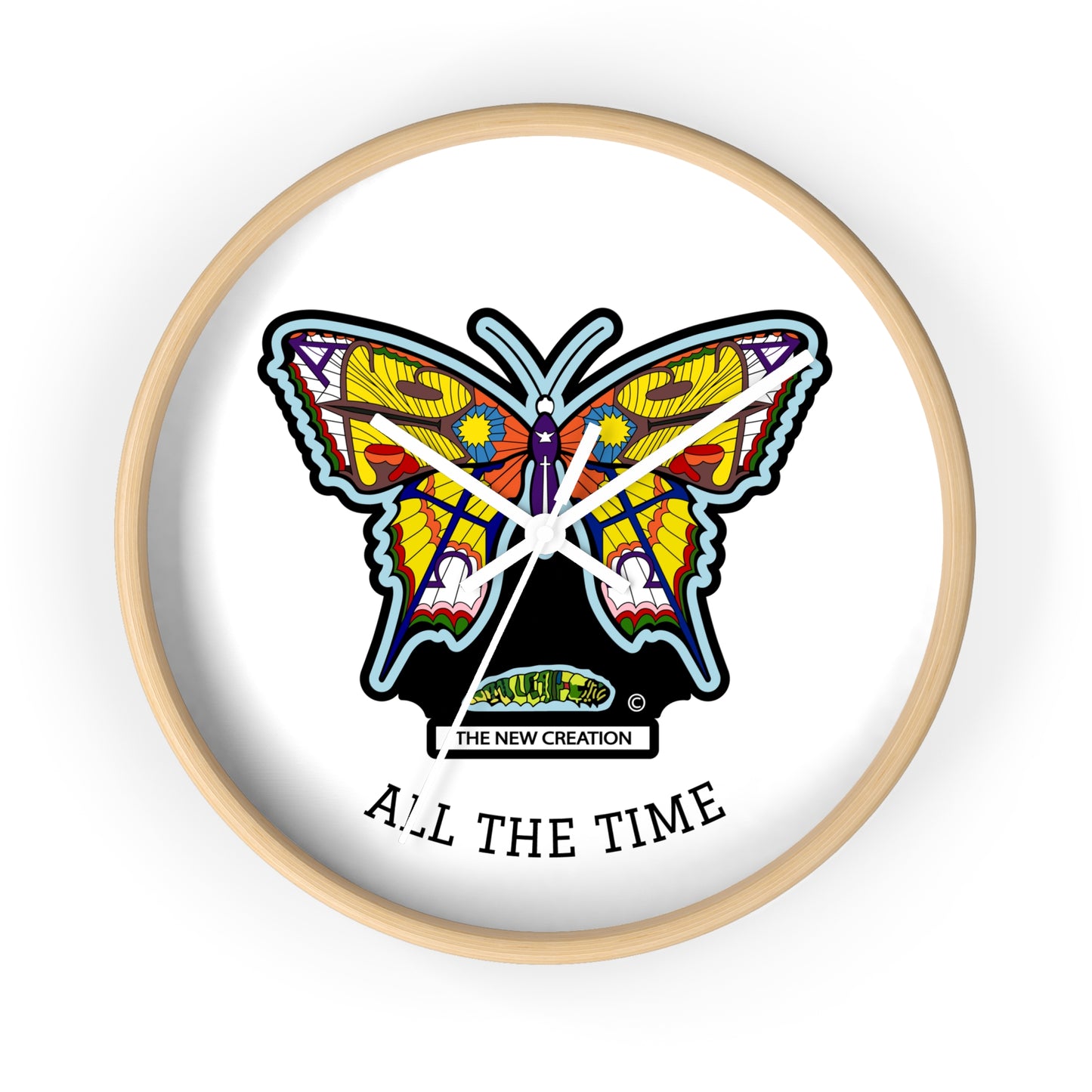 Butterfly Wall Clock – Colorful Symbolic Design with Silent Quartz Movement