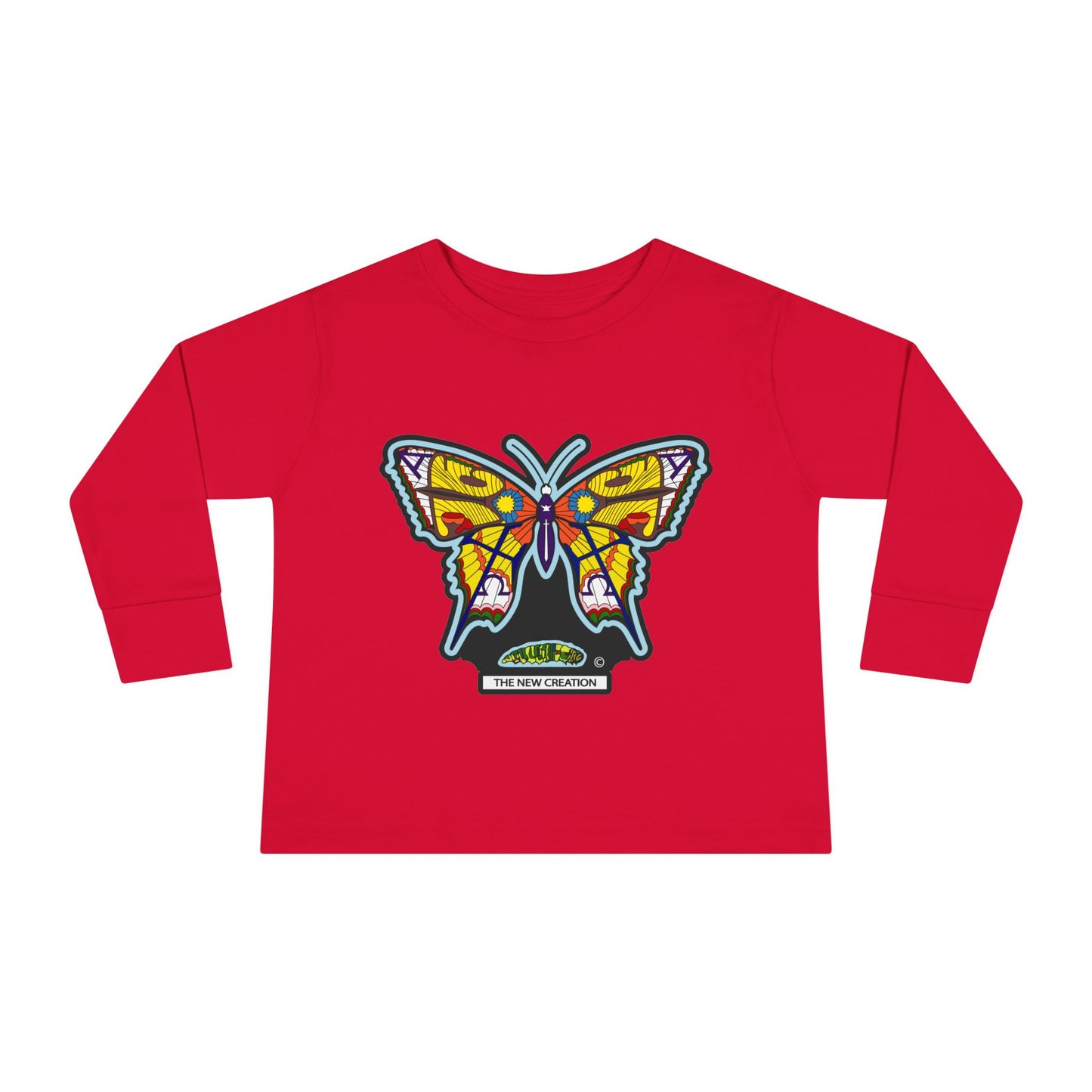 Butterfly Toddler Long Sleeve Tee – Soft Cotton Shirt with Symbolic Graphic for Everyday Play
