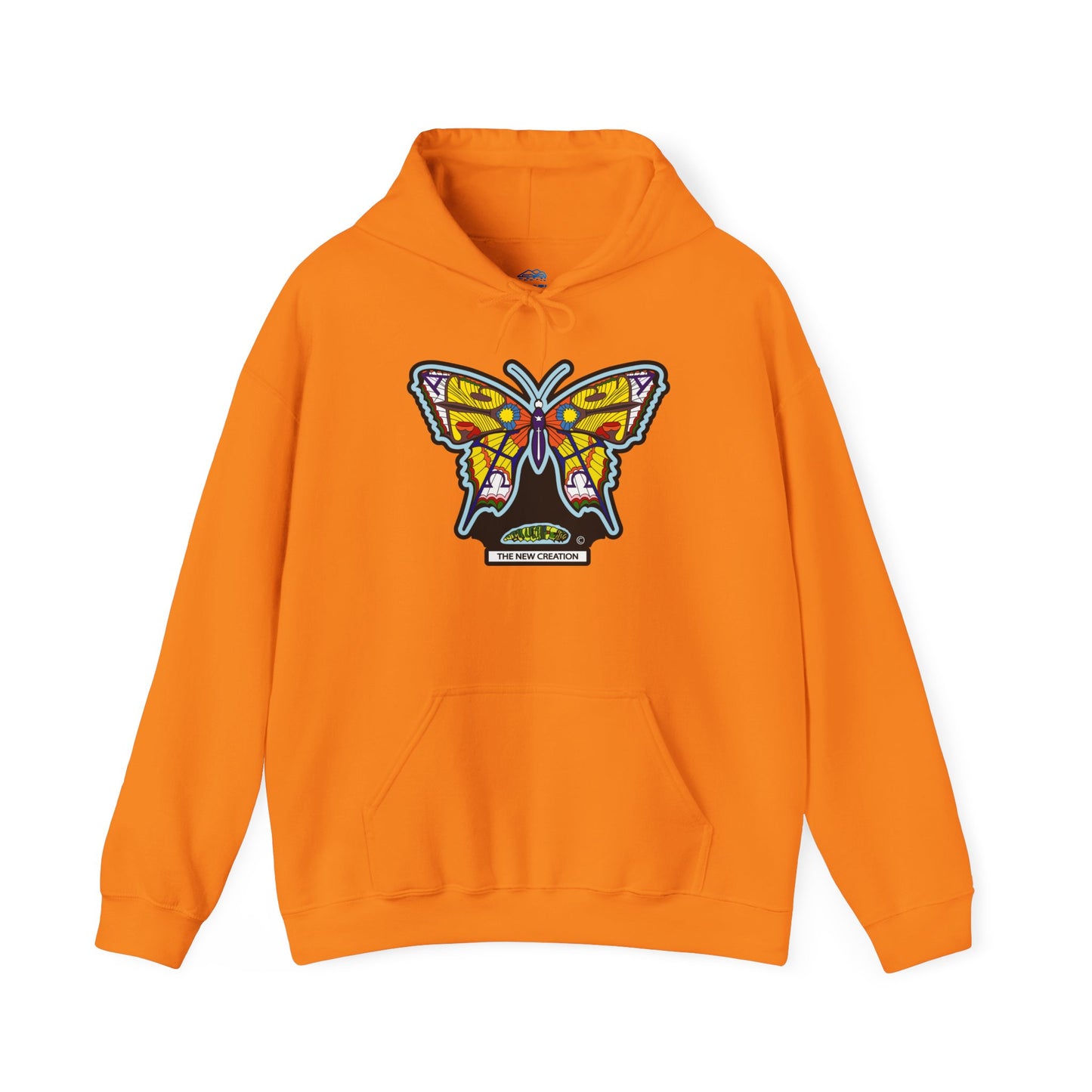 Colorful Butterfly Hoodie – Unisex Pullover with Vibrant Symbolic Art