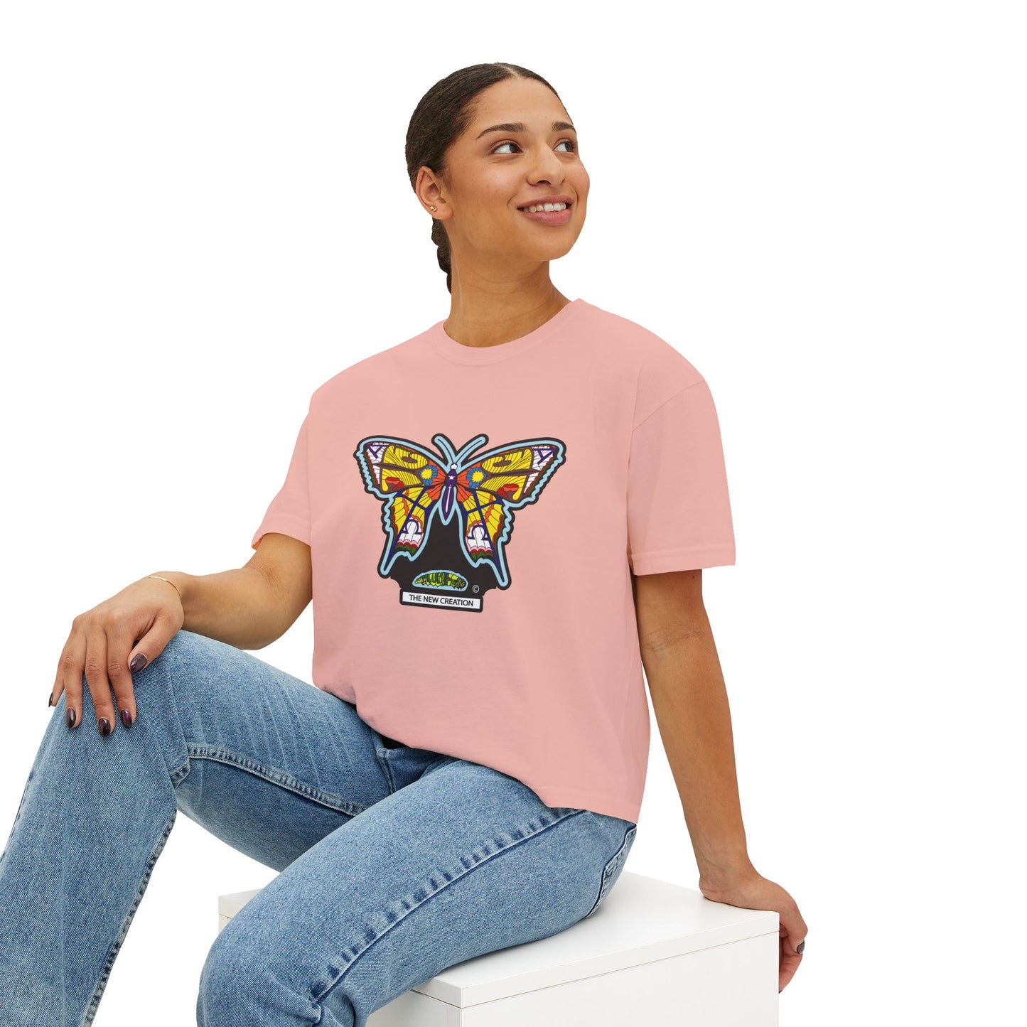Bohemian Butterfly Women's Boxy Tee