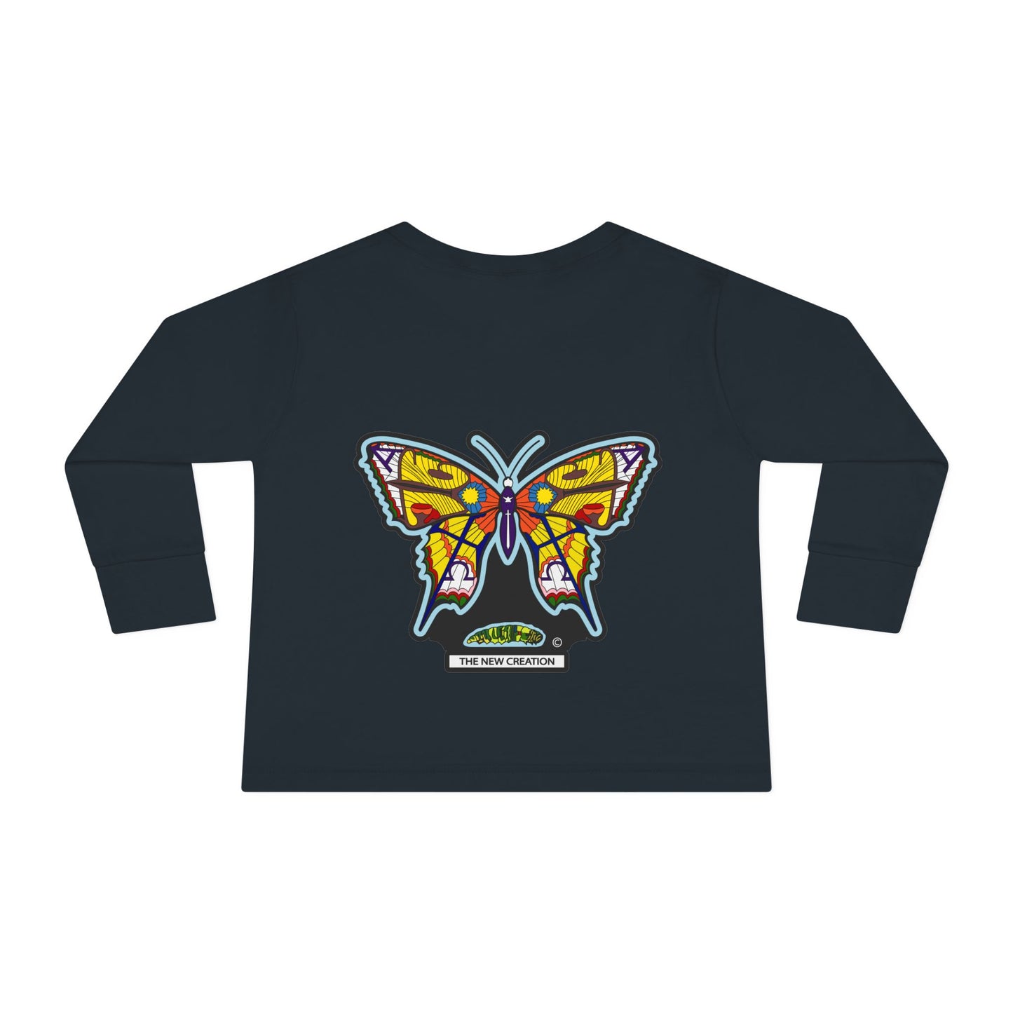 Butterfly Toddler Long Sleeve Tee – Soft Cotton Shirt with Symbolic Graphic for Everyday Play