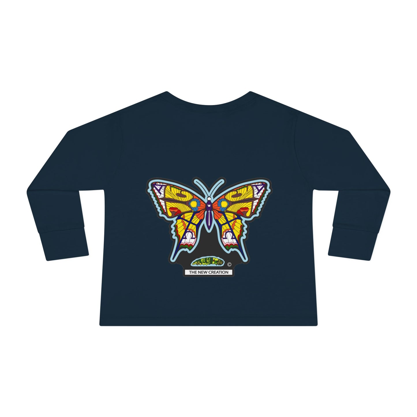 Butterfly Toddler Long Sleeve Tee – Soft Cotton Shirt with Symbolic Graphic for Everyday Play