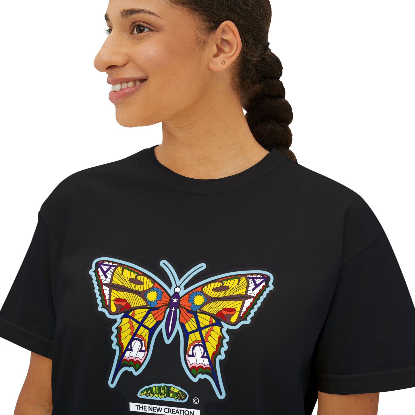 Bohemian Butterfly Women's Boxy Tee