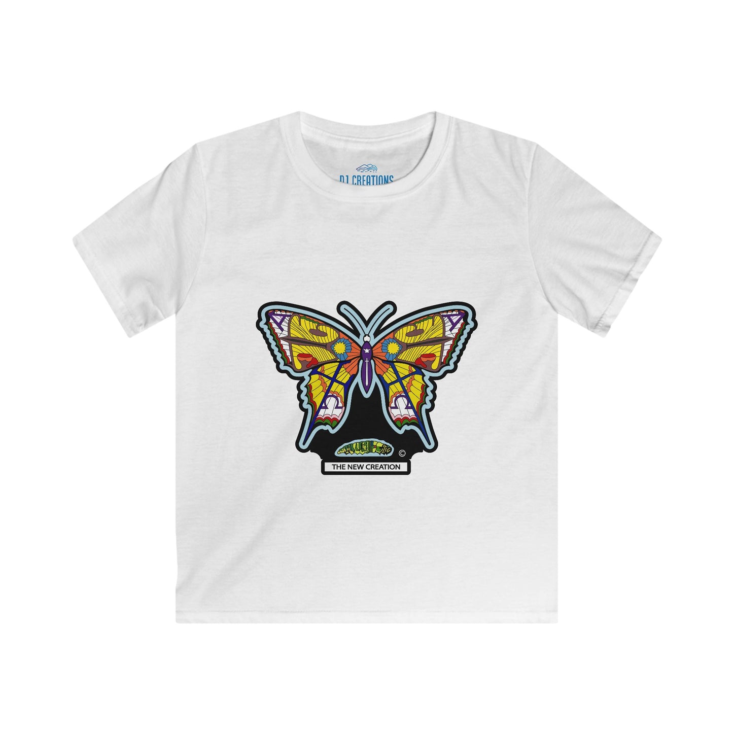Colorful Butterfly Kids T-Shirt – Soft Cotton Tee for Playful Expression & Symbolic Style