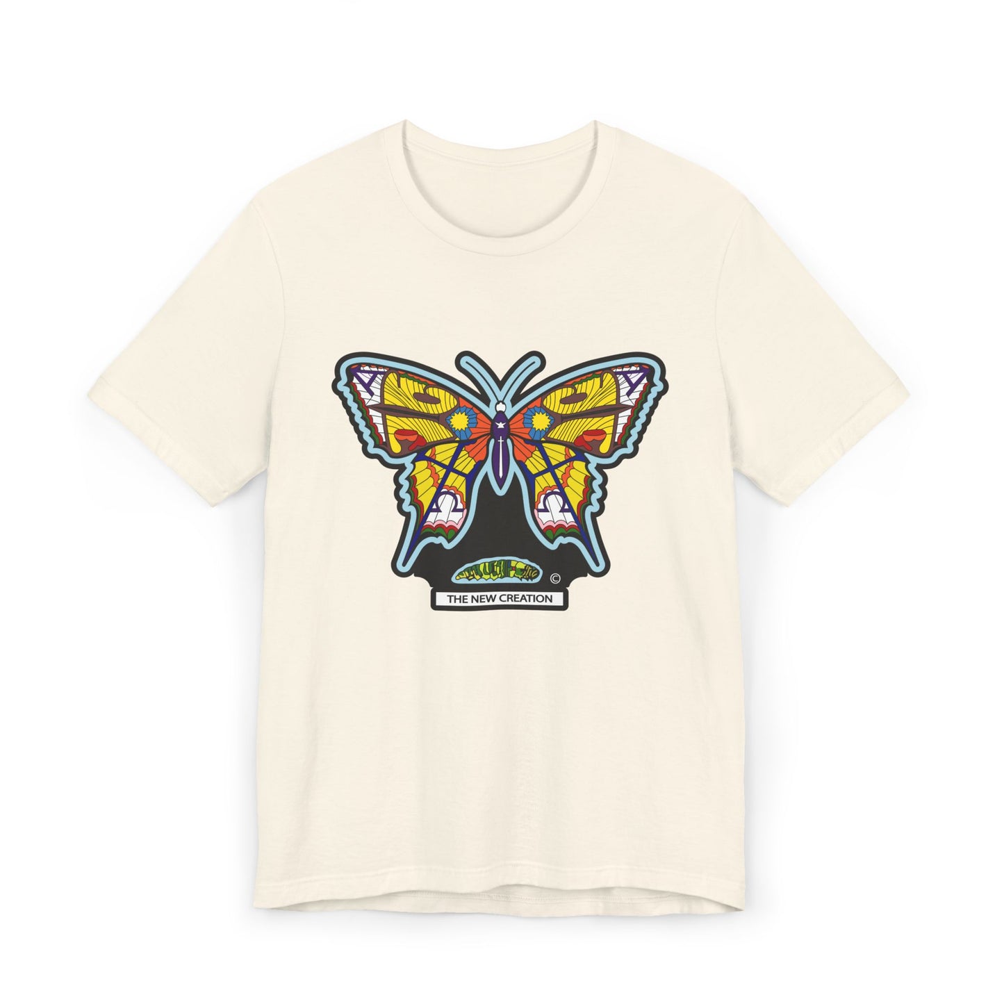 Vibrant Butterfly T-Shirt, Women Graphic Tee