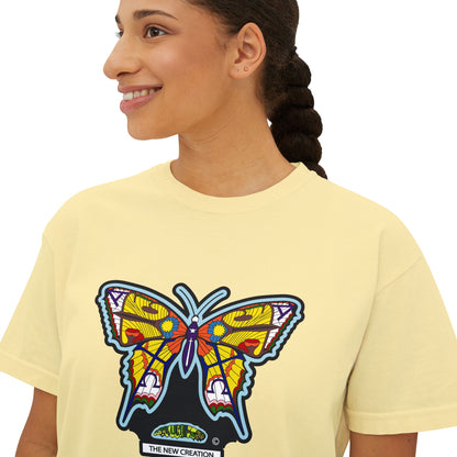 Bohemian Butterfly Women's Boxy Tee