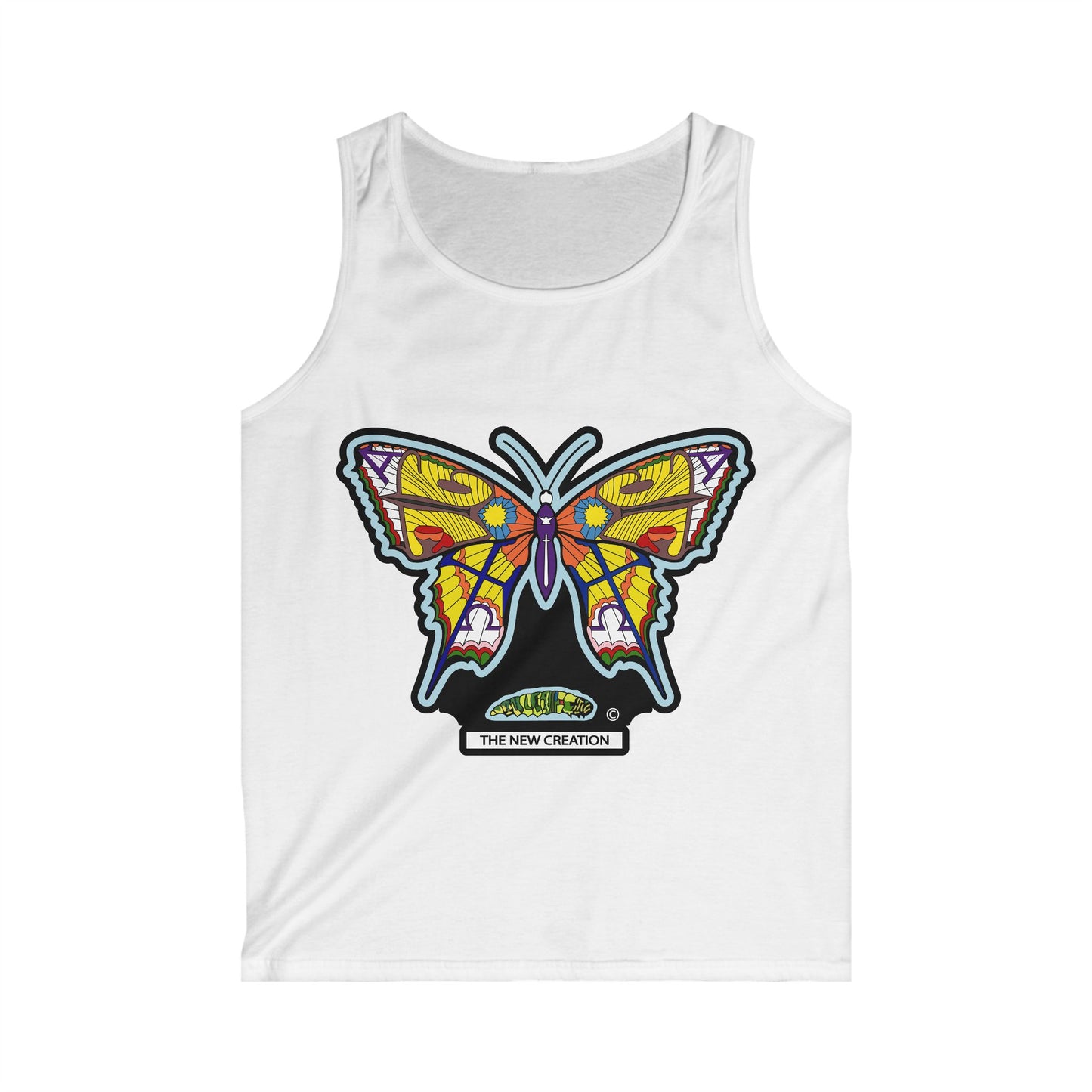 Vibrant Butterfly Graphic Tank Top