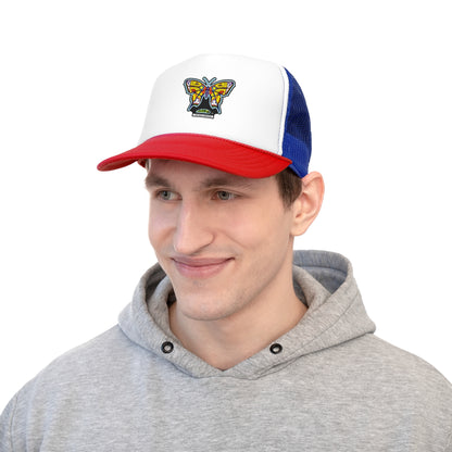 Butterfly Snapback Hat – Flat Bill Cap with Adjustable Fit & Bold Embroidered Patch
