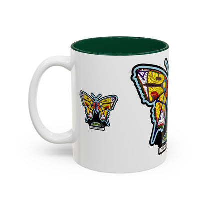 The New Creation Butterfly Mug — Two-Tone Accent, Multiple Colors