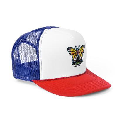 Butterfly Snapback Hat – Flat Bill Cap with Adjustable Fit & Bold Embroidered Patch