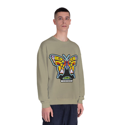 Butterfly Art Unisex Crewneck Sweatshirt, Cozy Butterflies Gift, Spring Apparel, Nature Lover Sweatshirt, Unique Graphic Sweatshirt