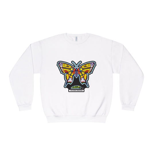 Butterfly Art Unisex Crewneck Sweatshirt, Cozy Butterflies Gift, Spring Apparel, Nature Lover Sweatshirt, Unique Graphic Sweatshirt