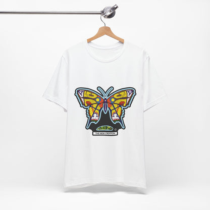 Colorful Butterfly Graphic Tee, Men's
