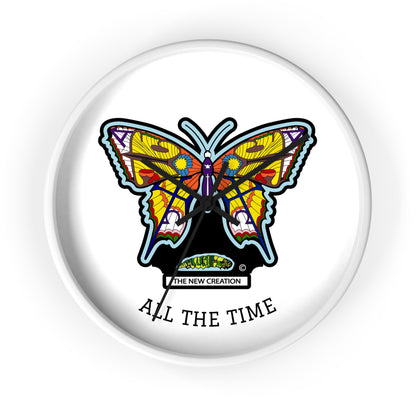Butterfly Wall Clock – Colorful Symbolic Design with Silent Quartz Movement