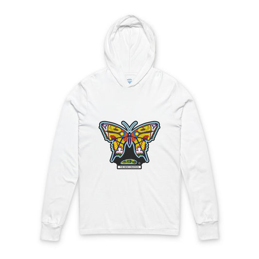 Butterfly Graphic Unisex Hoodie - Stylish Long Sleeve Tee for Nature Lovers, Outdoor Activities, Gifts for Her, Casual Wear