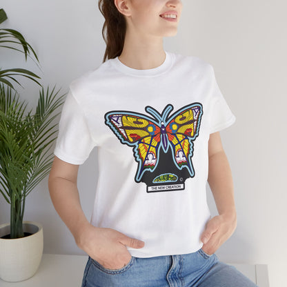 Vibrant Butterfly T-Shirt, Women Graphic Tee