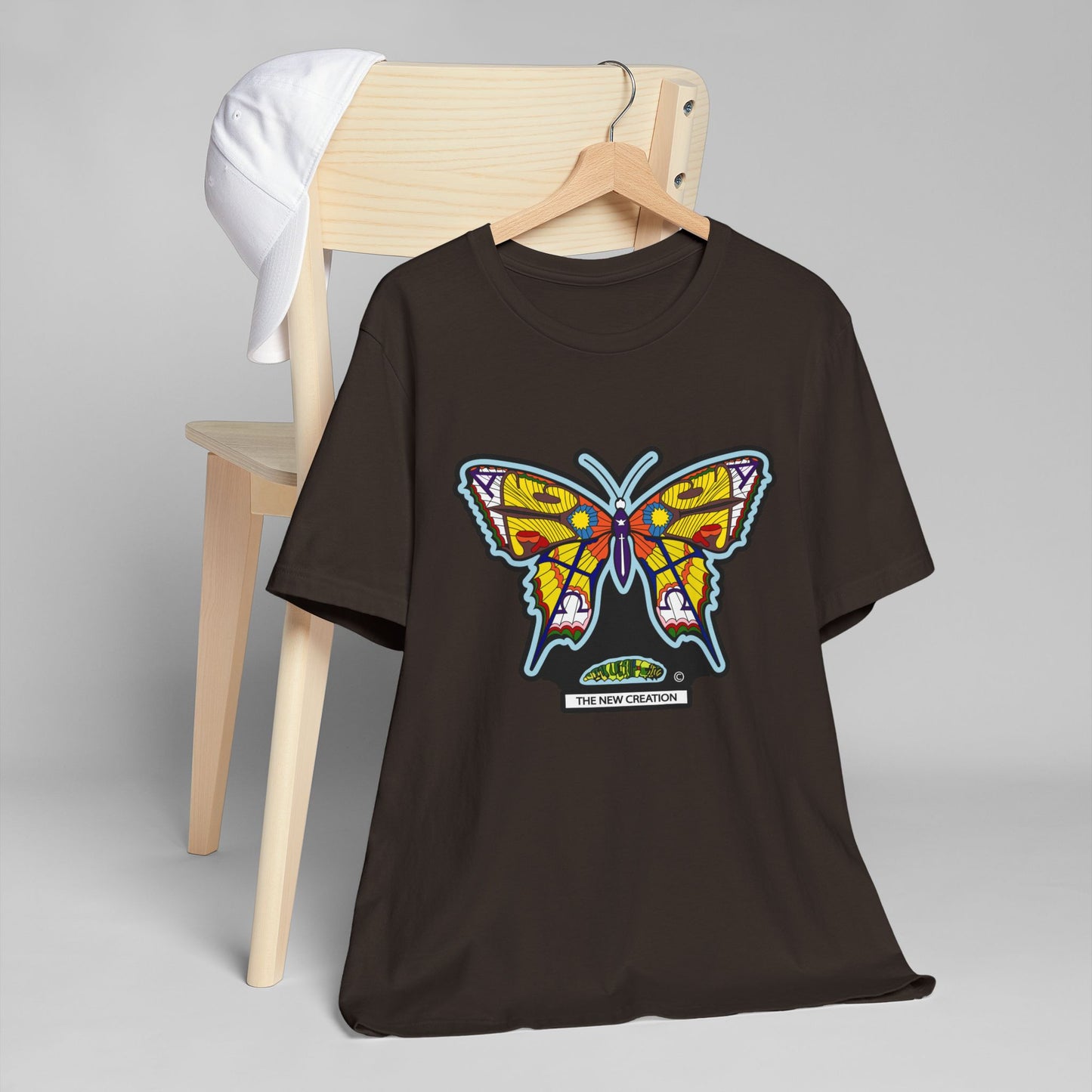 Vibrant Butterfly T-Shirt, Women Graphic Tee