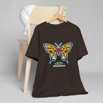 Vibrant Butterfly T-Shirt, Women Graphic Tee