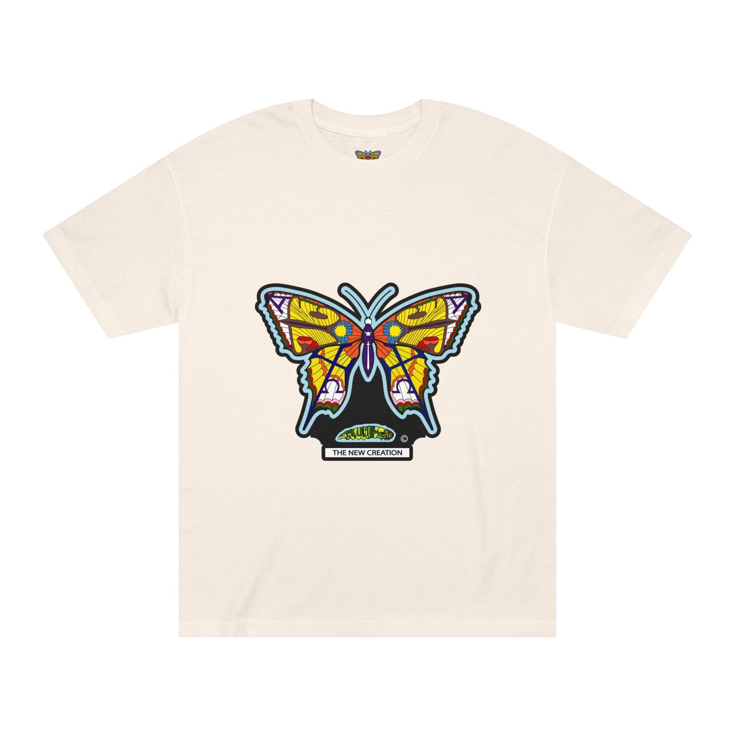 Vibrant Butterfly Graphic Tee, Unisex Classic T-Shirt for Nature Lovers, Butterfly Art, Summer Outfit, Eco-Friendly Gift