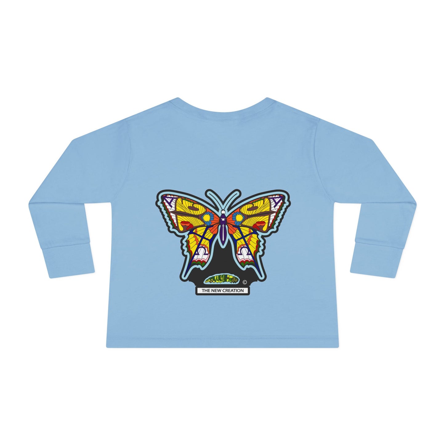 Butterfly Toddler Long Sleeve Tee – Soft Cotton Shirt with Symbolic Graphic for Everyday Play
