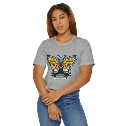 Vibrant Butterfly T-Shirt, Women Graphic Tee