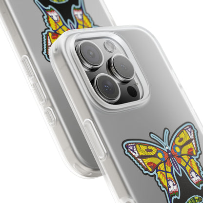 Colorful Butterfly Flexi Case – Soft Artistic Phone Cover, Eco-Friendly, Slim Shock-Absorbing Design
