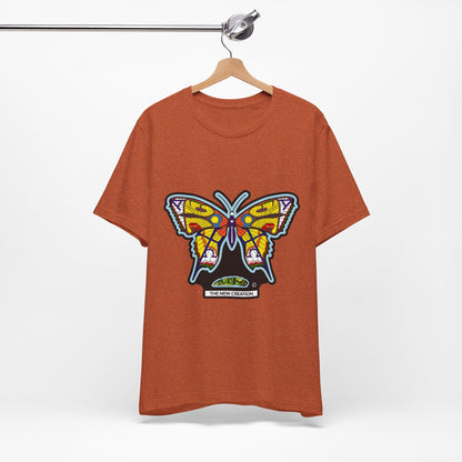 Colorful Butterfly Graphic Tee, Men's